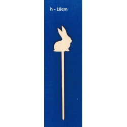 Zajączek na patyku 18cm / SKLEJKA#3mm